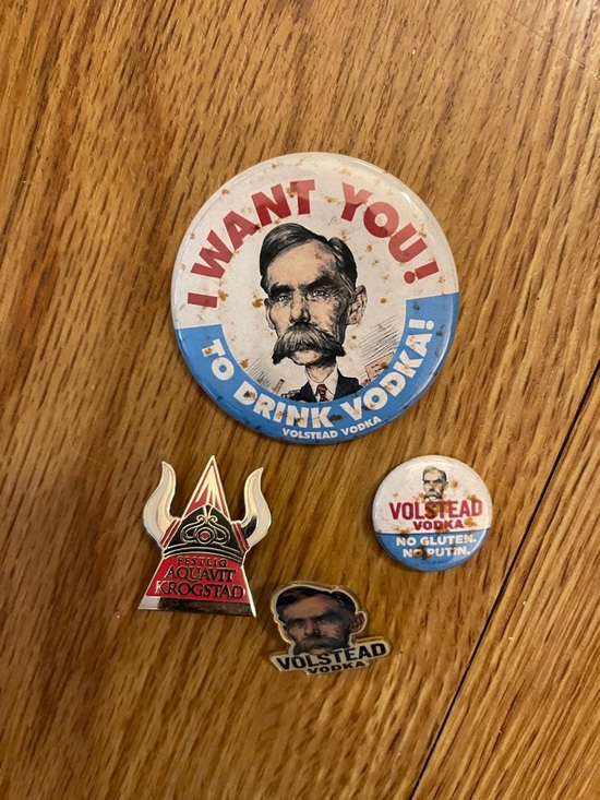 Volstad Krogstad Other - Vintage style Volstad/Krogstad Promotional Pin Set m
